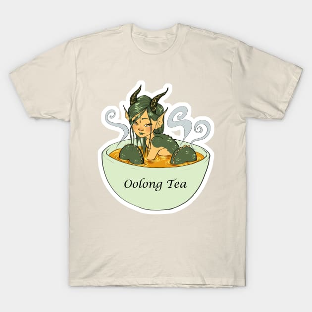 Oolong Tea Mermaid T-Shirt by TessRosenthal